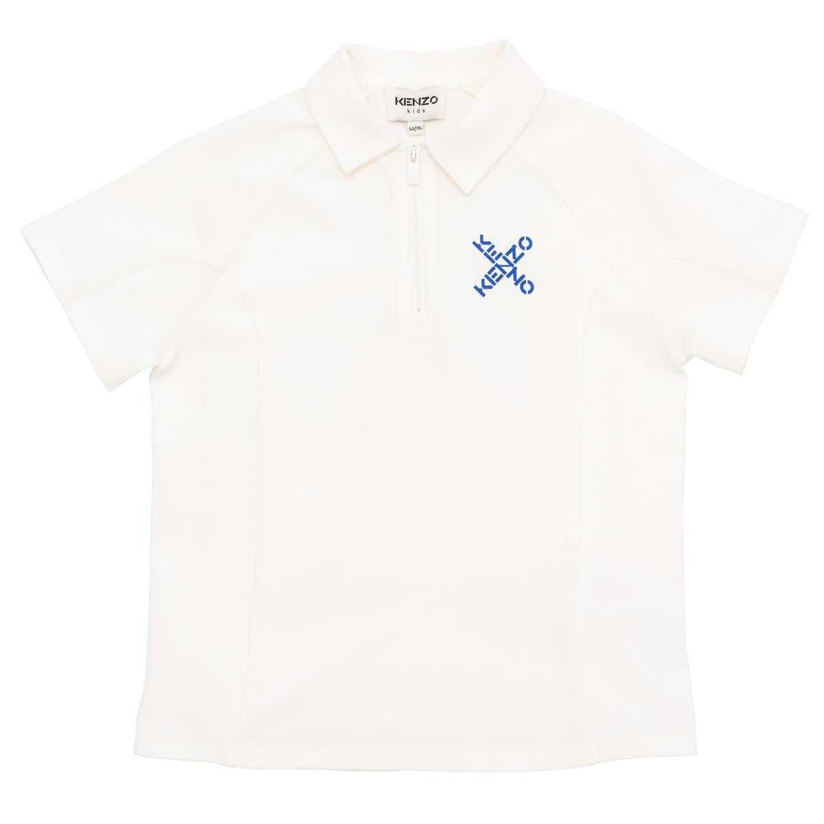 男童白色Polo衬衫