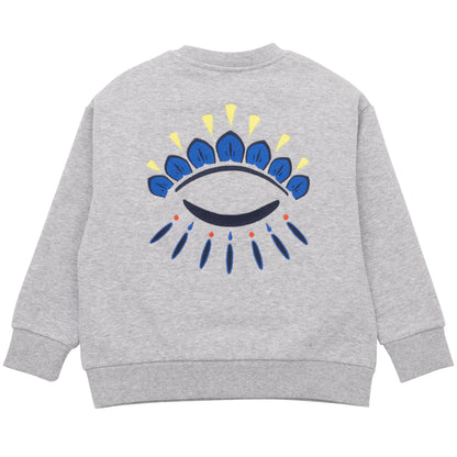 男童灰色眼睛卫衣