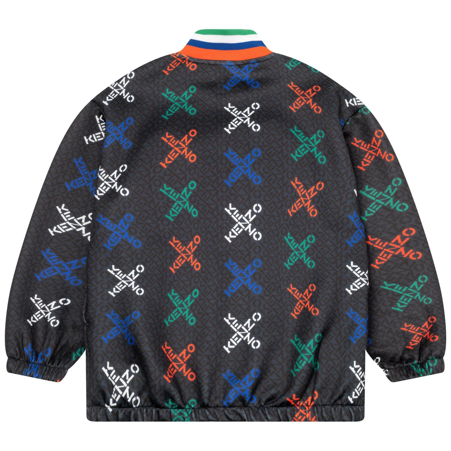 男童深灰色Logo拉链夹克