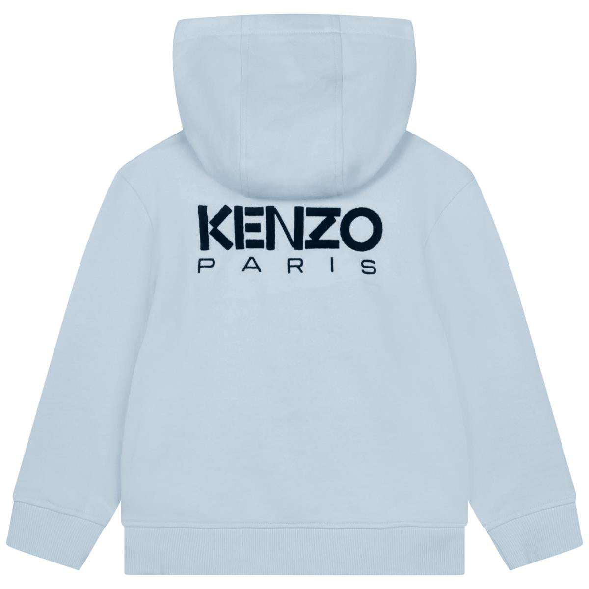 男童蓝色拉链上衣