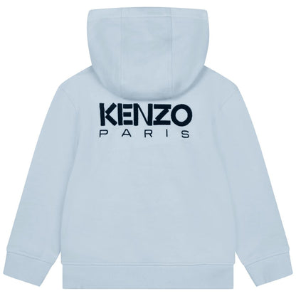 男童蓝色拉链上衣