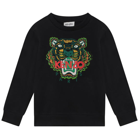男童黑色虎头卫衣