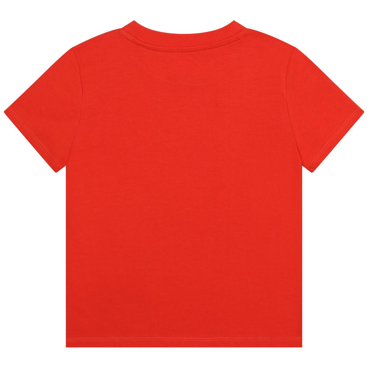 儿童红色Logo T恤