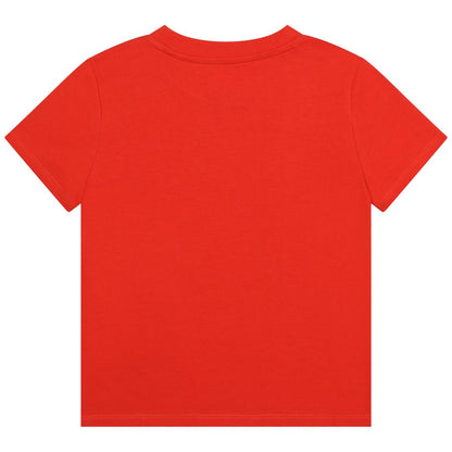 儿童红色Logo T恤
