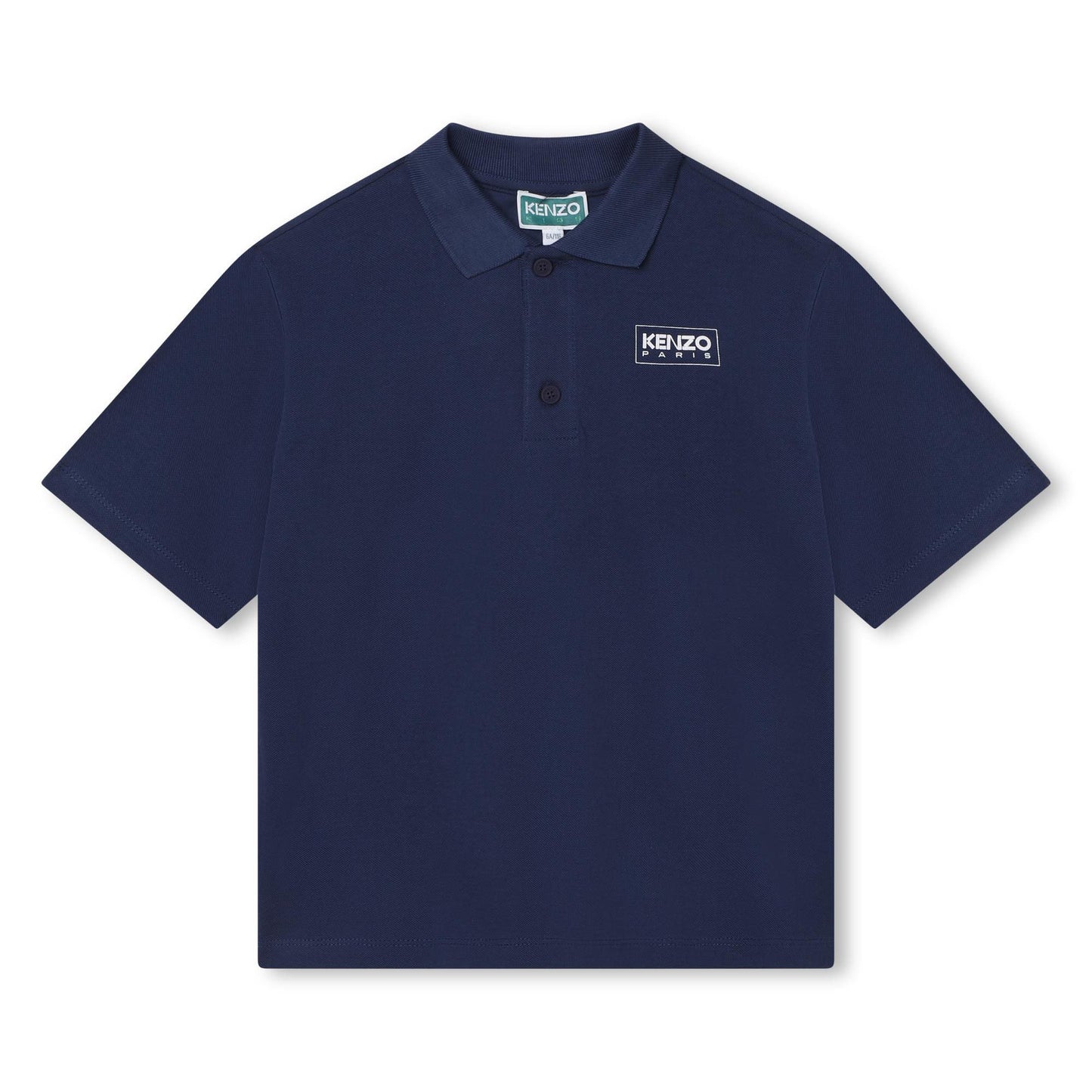 男童藏青色Logo棉Polo衫
