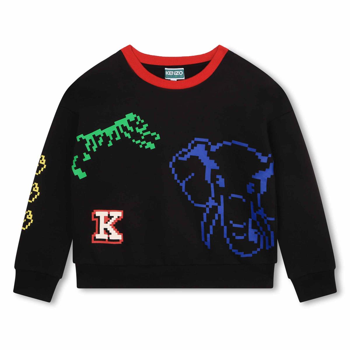 男童藏青色棉卫衣