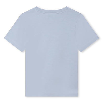 男童浅蓝色印花棉T恤