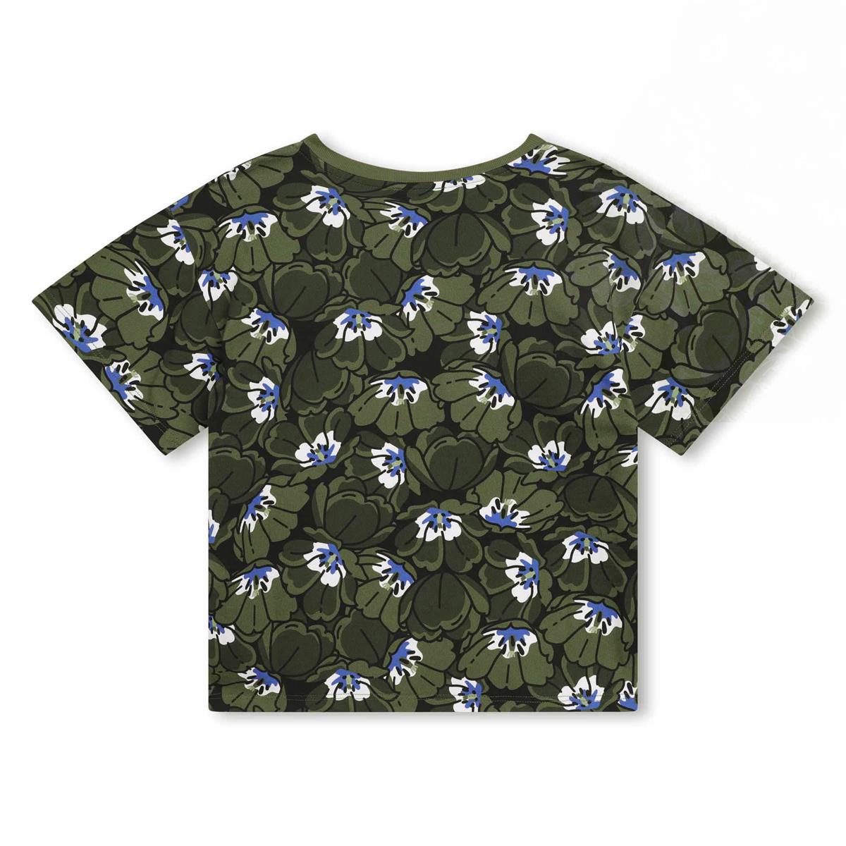 男童深绿色棉T恤