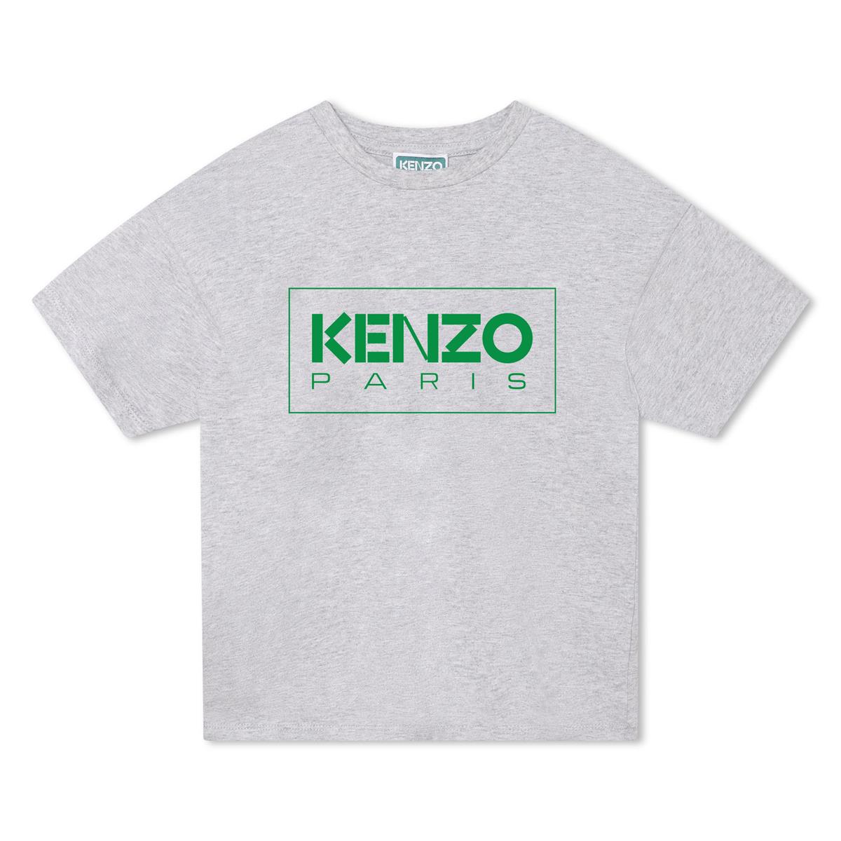 男童灰色Logo棉T恤