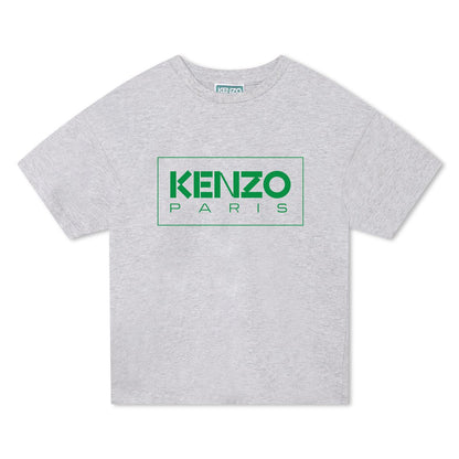 男童灰色Logo棉T恤