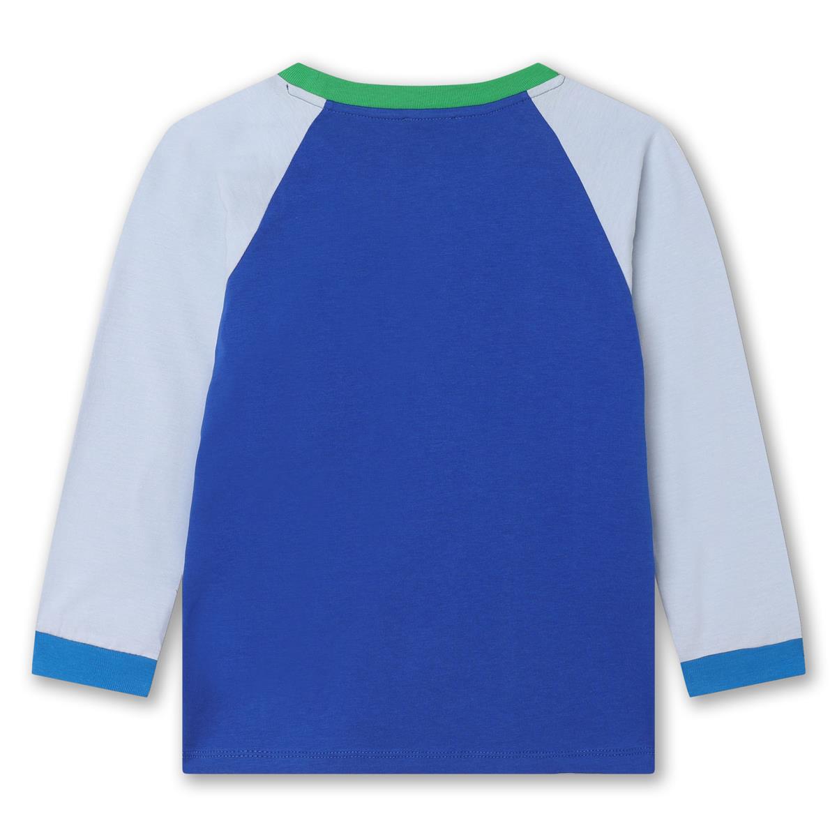 男童蓝色Logo棉T恤