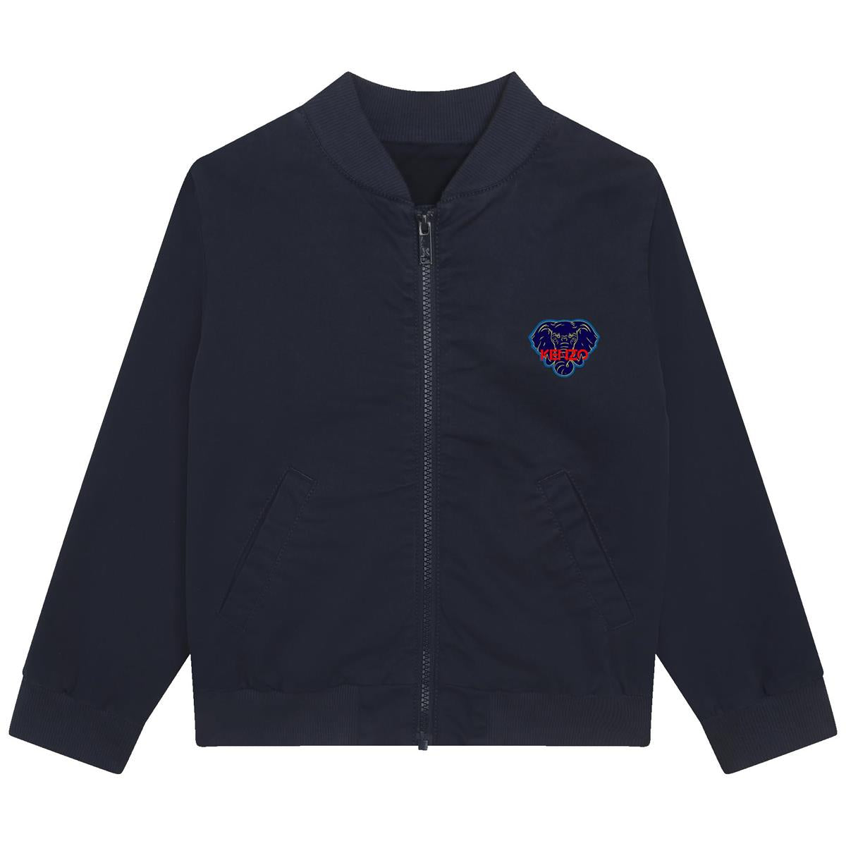 男童藏青色拉链夹克