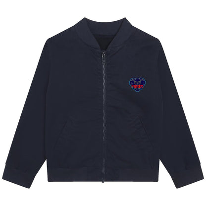 男童藏青色拉链夹克