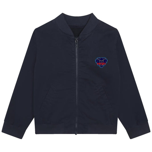 男童藏青色拉链夹克