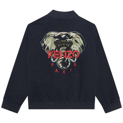 男童藏青色拉链夹克