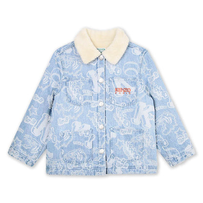 男童浅蓝色牛仔外套