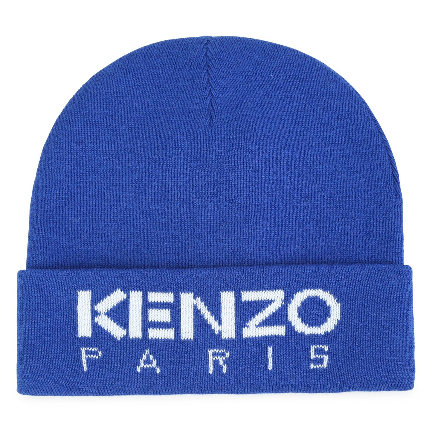 儿童蓝色Logo针织帽子