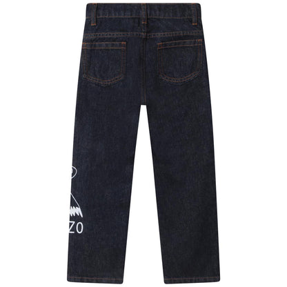 儿童蓝色牛仔裤