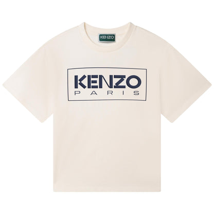 儿童白色Logo棉T恤