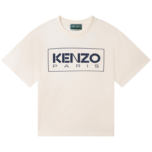 儿童白色Logo棉T恤