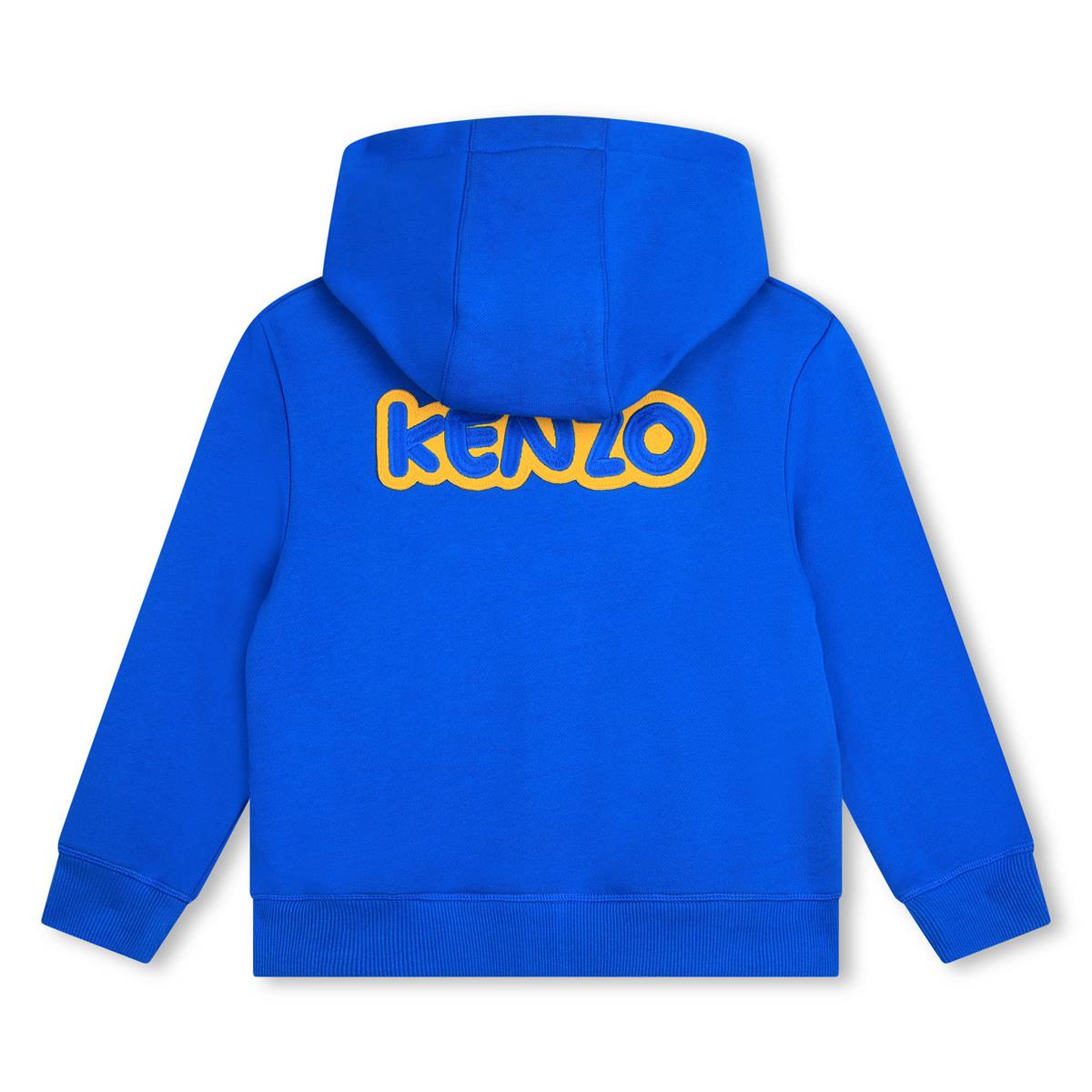 男童蓝色拉链上衣