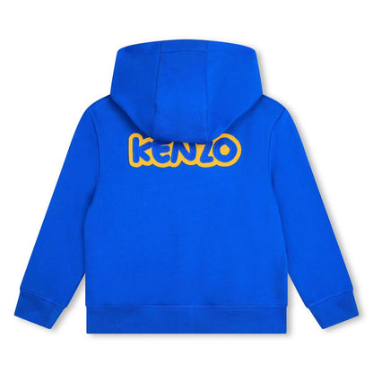 男童蓝色拉链上衣