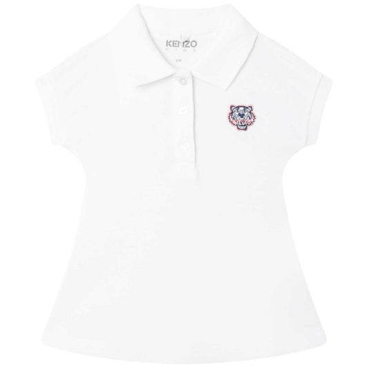 女婴白色连衣裙