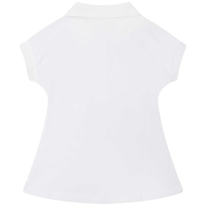 女婴白色连衣裙