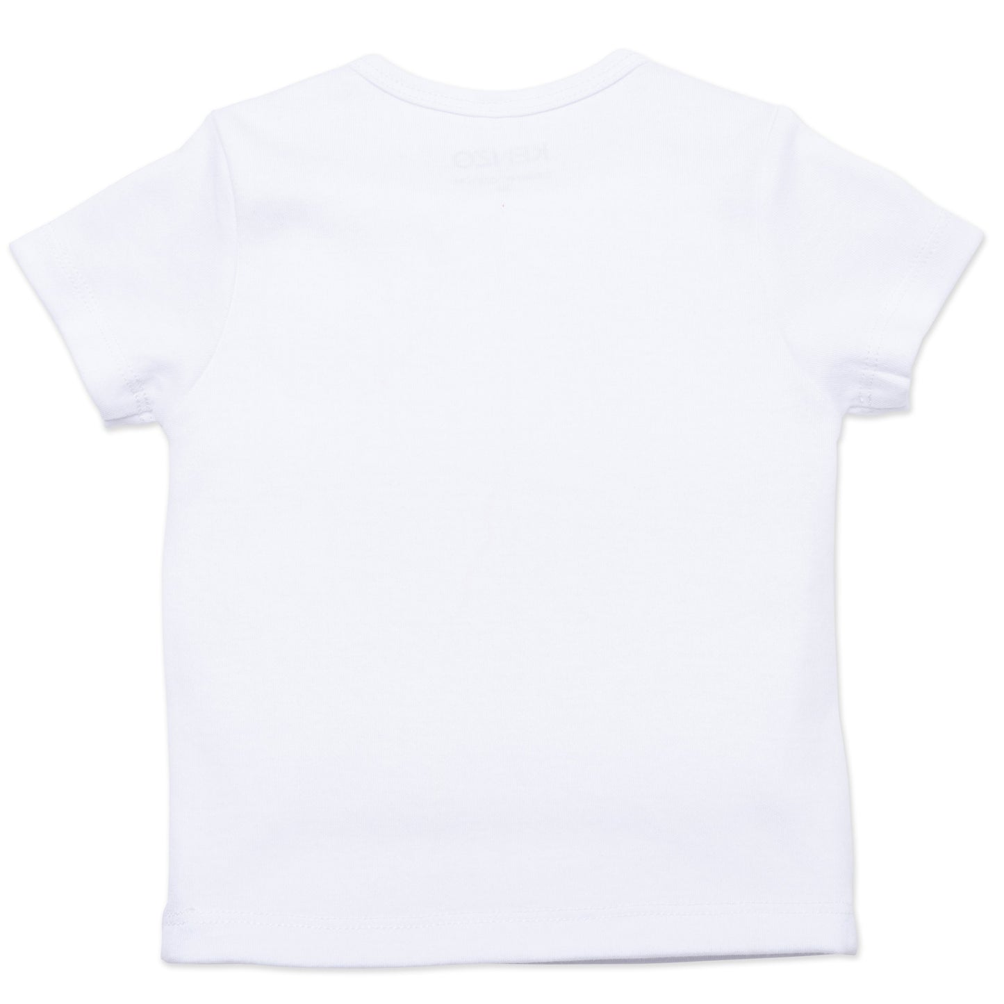 Baby Girls White Tiger Cotton T-Shirt