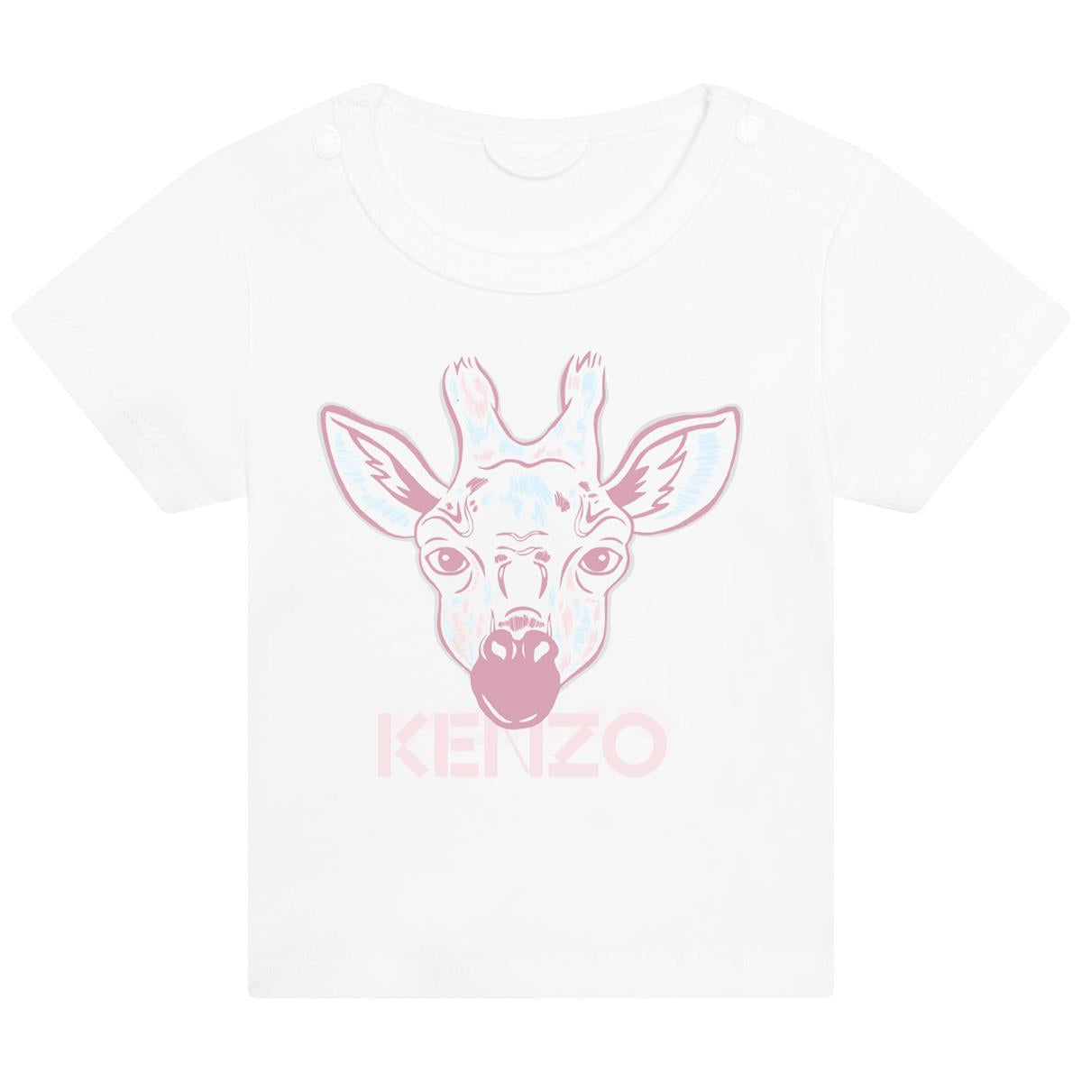 婴儿白色Logo T恤