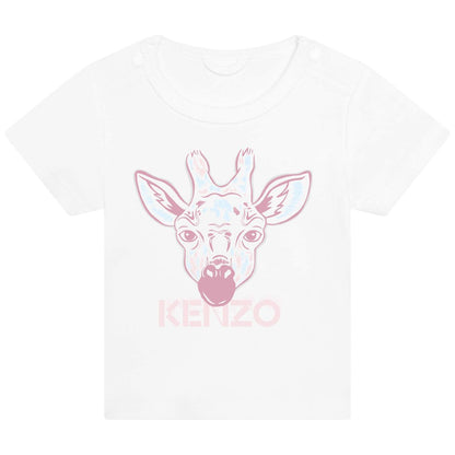 婴儿白色Logo T恤