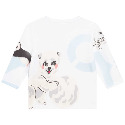 男婴浅蓝色棉套装