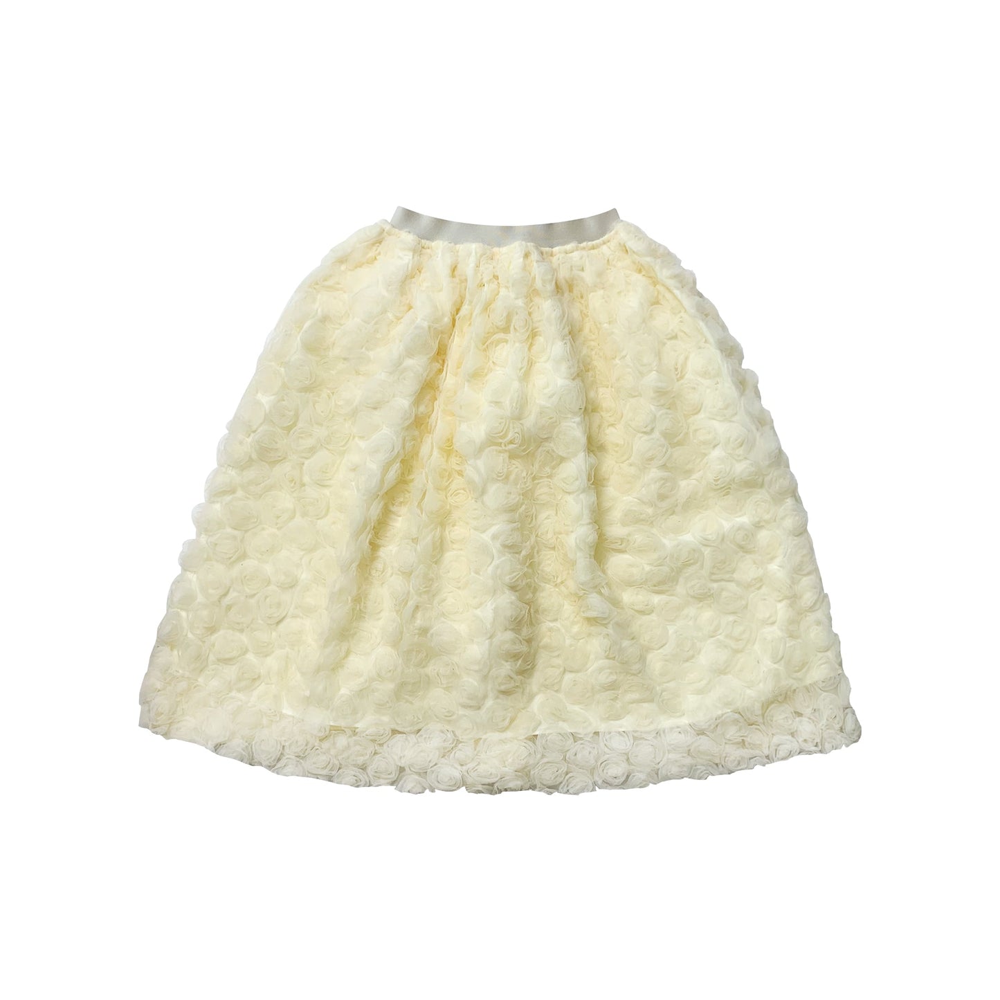 女童黄色花朵短裙