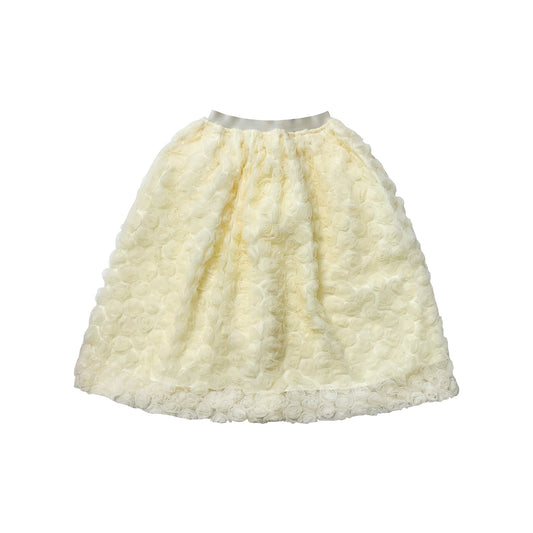 女童黄色花朵短裙