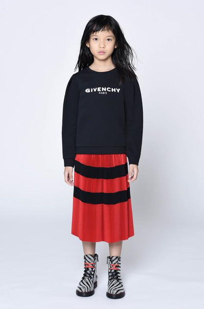 男童黑色Logo棉卫衣