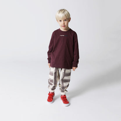儿童紫色Logo棉T恤