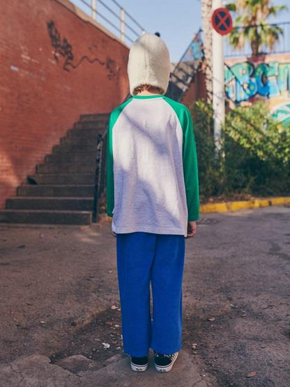 儿童绿色印花棉T恤