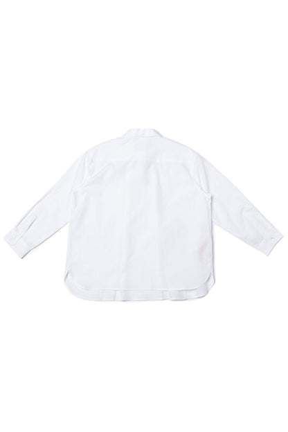 Girls White Cotton Shirt