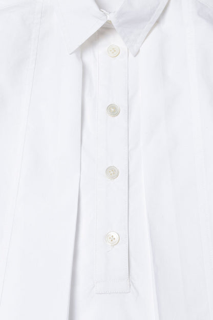 Girls White Cotton Shirt