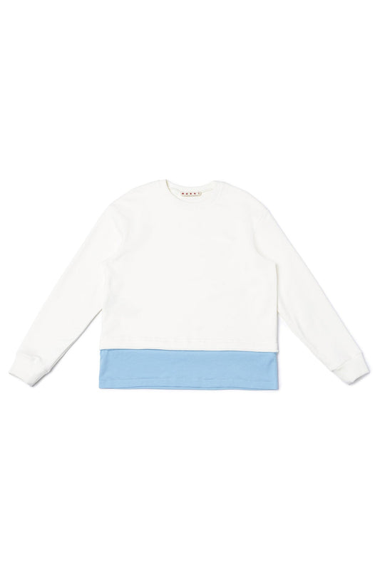 儿童白色Logo棉上衣