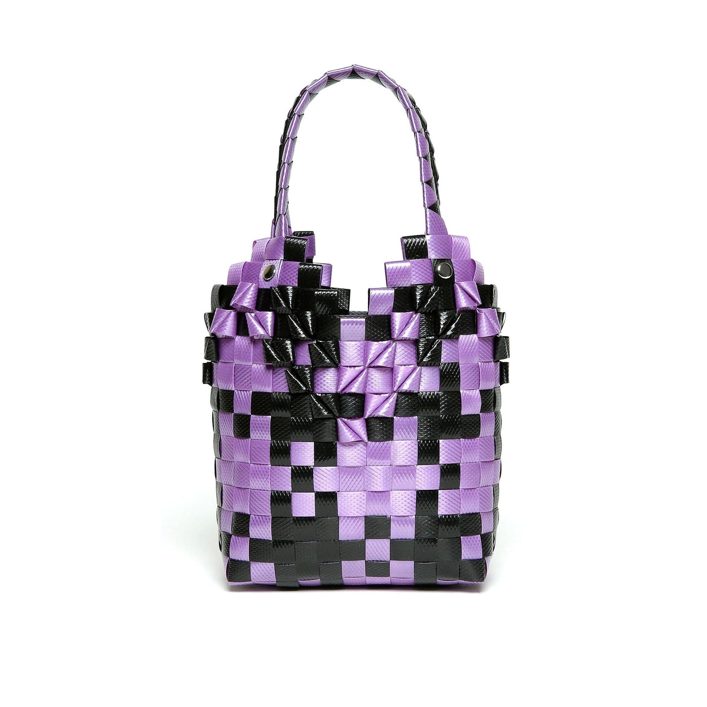 女童紫色Logo手提包