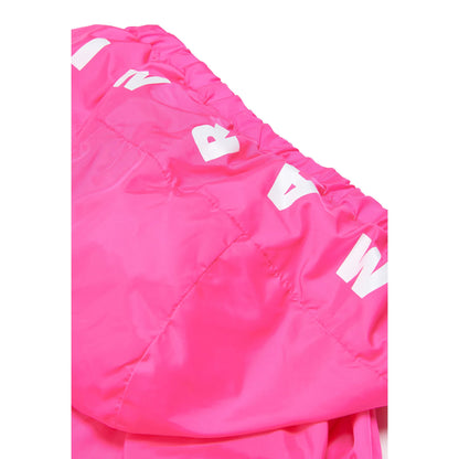 女童荧光粉拉链夹克