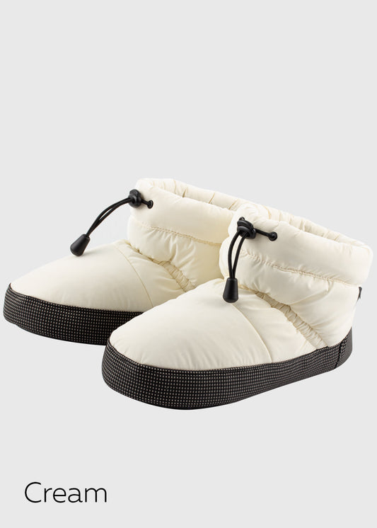 女童白色芭蕾舞保暖鞋