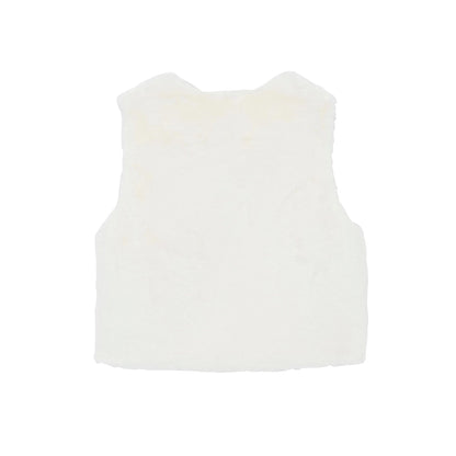女童白色马甲