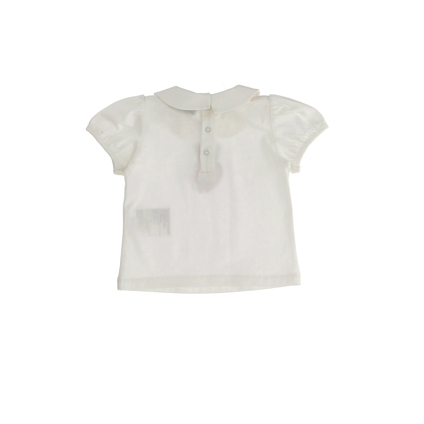 女婴白色棉T恤