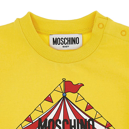 婴儿黄色棉T恤