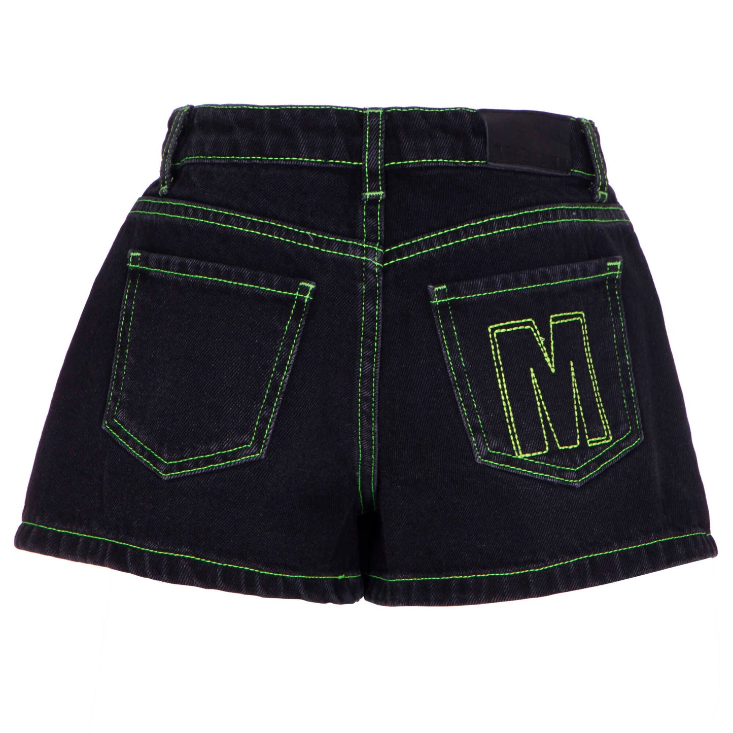 女童黑色牛仔短裤