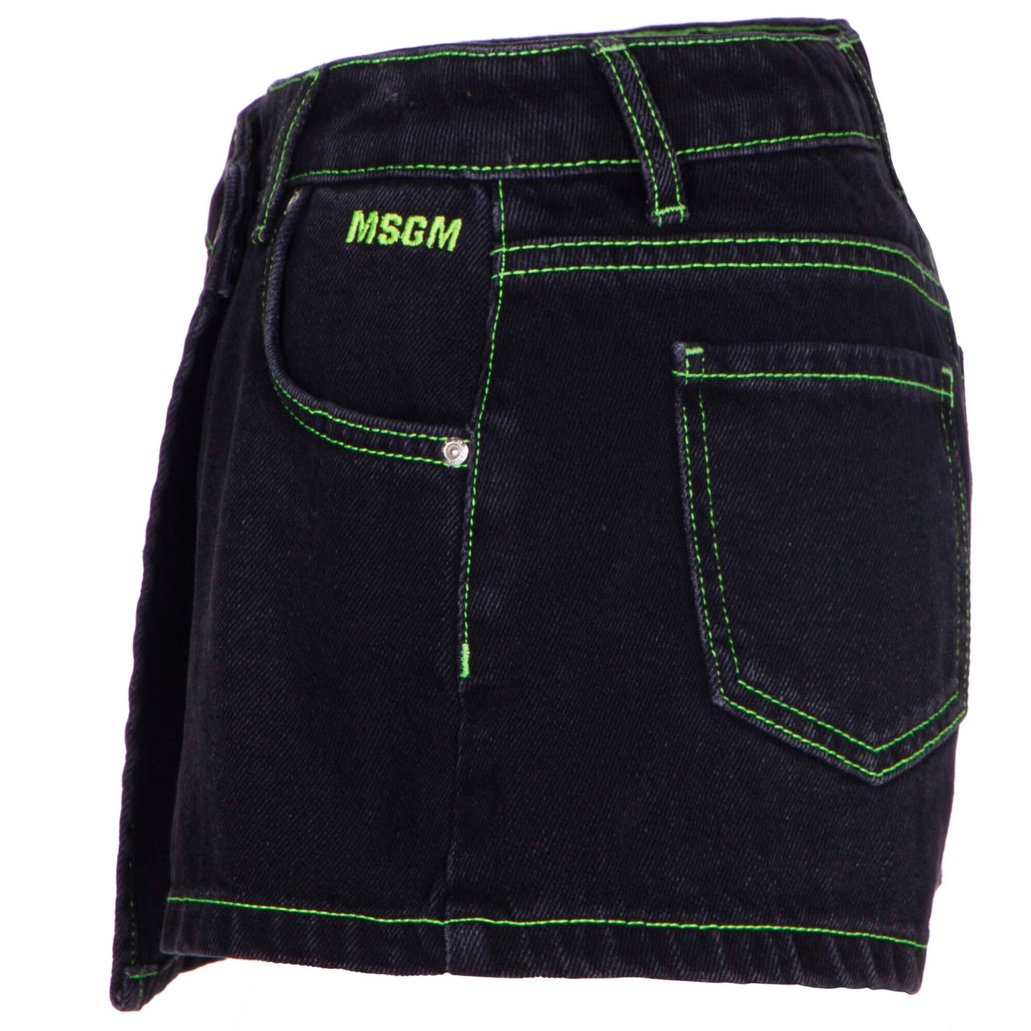 女童黑色牛仔短裤