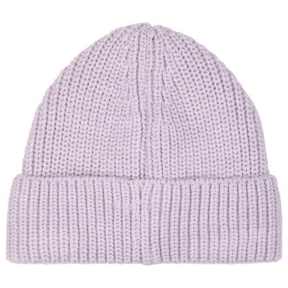 儿童浅紫色羊毛针织帽子