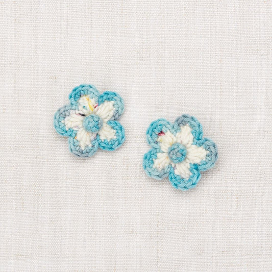 女童天空蓝花朵发夹